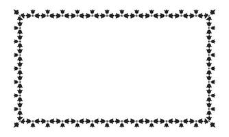 Vector elegant ornamental frame on white background