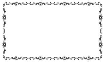 Vector elegant ornamental frame on white background