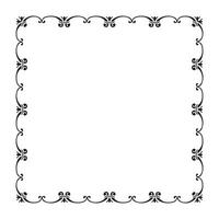 Vector elegant ornamental frame on white background