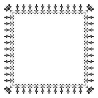 Vector elegant ornamental frame on white background