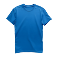 AI generated Blue T-Shirt Mockup on Transparent Background png