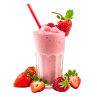 AI generated Strawberry milkshake PNG