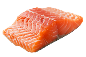 AI generated raw salmon png