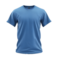 AI generated Blank Blue T Shirt for mockup PNG