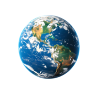 AI generated earth globe PNG