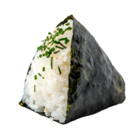 AI generated Onigiri isolated PNG