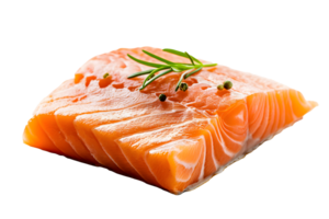 ai generato crudo salmone filetto png