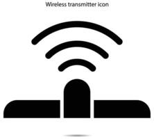 inalámbrico transmisor icono vector