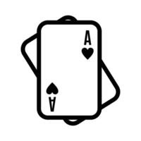 Vector pair of aces icon card gambling game symbol