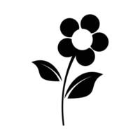 Vector pretty flower icon on white background