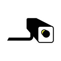 Fixed cctv simple video surveillance closed circuit television security camera icon vector