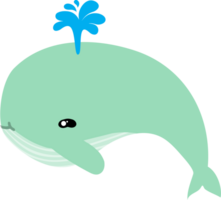 caricatura de ballena linda png