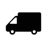 Vector delivery truck icon design template