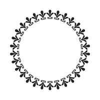 Vector ornamental frame on white background