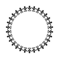 Vector ornamental frame on white background