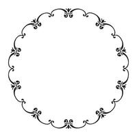 Vector ornamental frame on white background