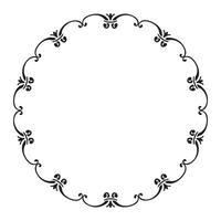 Vector ornamental frame on white background