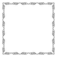 vector elegante ornamental marco en blanco antecedentes