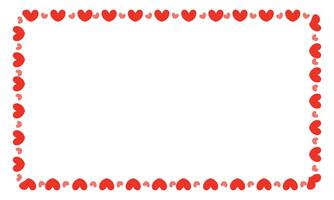 Vector hand drawn heart frame illustration