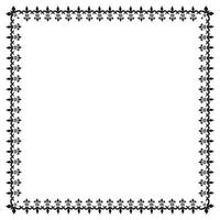 Vector elegant ornamental frame on white background