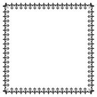 Vector elegant ornamental frame on white background