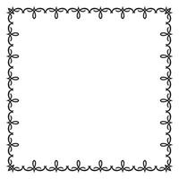 Vector elegant ornamental frame on white background