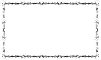 Vector elegant ornamental frame on white background