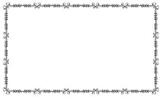 Vector elegant ornamental frame on white background