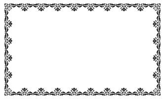 Vector elegant ornamental frame on white background