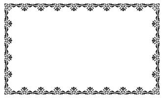 Vector elegant ornamental frame on white background