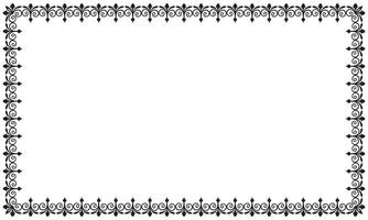 Vector elegant ornamental frame on white background
