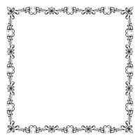 Vector elegant ornamental frame on white background