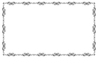 Vector elegant ornamental frame on white background