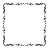 Vector elegant ornamental frame on white background