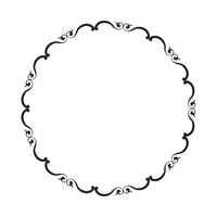 Vector ornamental frame on white background