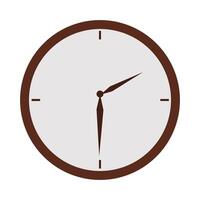 Vector glyph clock on white background