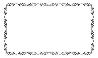 Vector elegant ornamental frame on white background
