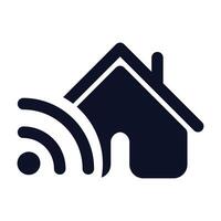 vector inteligente casa logo. inteligente casa icono. hogar automatización