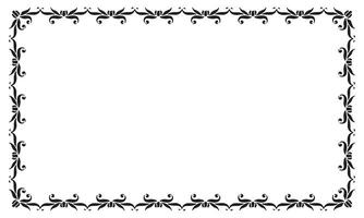 Vector elegant ornamental frame on white background