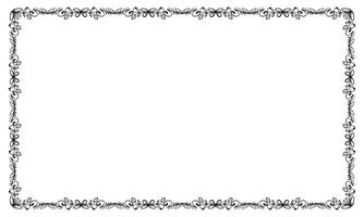 Vector elegant ornamental frame on white background