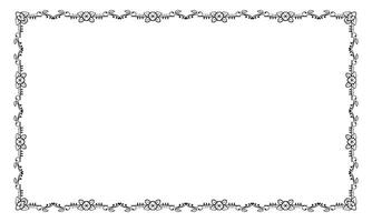 Vector elegant ornamental frame on white background