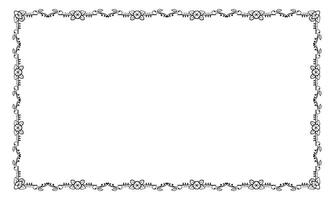 Vector elegant ornamental frame on white background