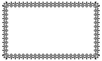 Vector elegant ornamental frame on white background