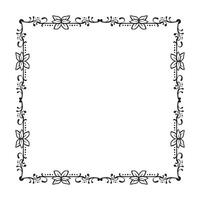 Vector elegant ornamental frame on white background