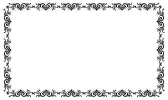 Vector elegant ornamental frame on white background