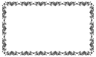 Vector elegant ornamental frame on white background