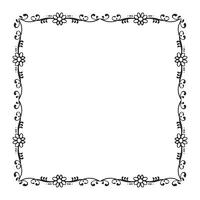 Vector elegant ornamental frame on white background