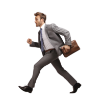 AI generated business man on transparent background png