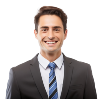AI generated business man on transparent background png