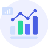 Bar Diagramm modern Symbol Illustration png